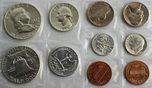 1963 P & D Coin Set 3rd Party Put Together 1c-50c Coins 6 Silver Uncirculated #2 - Picture 1 of 2