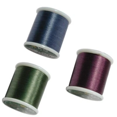 Japanese Nylon Beading K.O. Thread, Blue, Purple & Olive Green STKO-CMB03 - Image 1 of 4