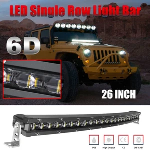Barra de luz LED curva de 26 pulgadas punto conducción todoterreno foco SUV 4x4 camión 38" 36 - Imagen 1 de 11