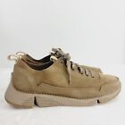 Clarks Originals Womens Trigenic Flex Shoes Brown Green Suede Leather Size US 8