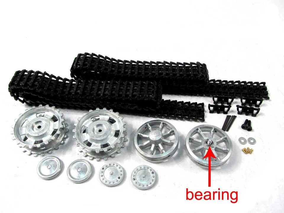 1/16 RC Mato MT010 Tank Henglong Panzer H Stug III Tracks Sprocket Idler Wheels - Image 1 of 1