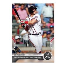 Joc Pederson - 2021 MLB TOPPS NOW Card 953 Pinch hit 3 Run HR NLDS Postseason