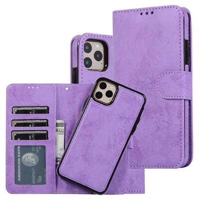 2022 Case Removable Flip Wallet Leather Cover For iPhone13 12 Pro Max 11 XS XR - Image 1 of 4