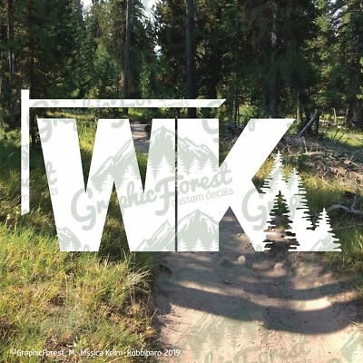 Calcomanía de letras WK para Jeep Grand Cherokee (2005-2010) Foto 1 de 4