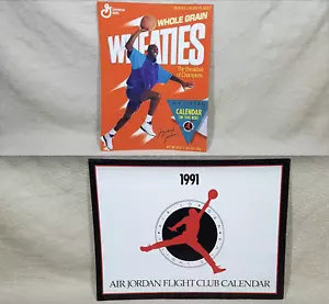 1991 Michael Jordan Wheaties Air Jordan Flight Club calendario de pared - Imagen 1 de 12