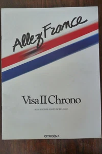 CITROEN VISA II CHRONO testo francese GRANDE FORMATO brochure vendita - Foto 1 di 3