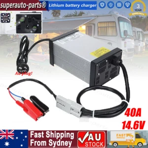 40A Lithium AC/DC 14.6V Battery Charger For Lithium Iron LiFePO4 100-240Vac NEW - Picture 1 of 14