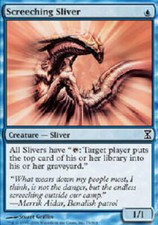 SCREECHING SLIVER Time Spiral MTG Magic the Gathering Cards DJMagic