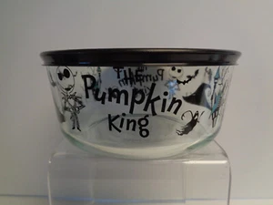 Pyrex The Pumpkin King 7-Cup Storage Bowl & Lid New Nightmare Before Christmas - Picture 1 of 5