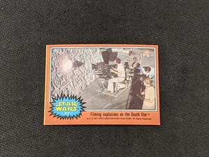 1977 Star Wars Series 5 Filming Explosions On The Death Star Card #317 - Picture 1 of 5