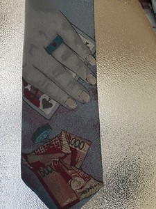 Poker Gambling Playing Cards By Roland Made In Germany  Neck Tie Mens