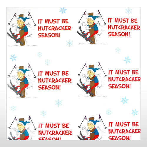 Funny Holiday Season Wrapping paper to the BALLS - NUTCRACKER - Image 1 of 1