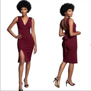 Neu mit Etikett Kleid The Population Damen Alessia Bindeband Taille Krepp Cocktailkleid Größe XS - Bild 1 von 10