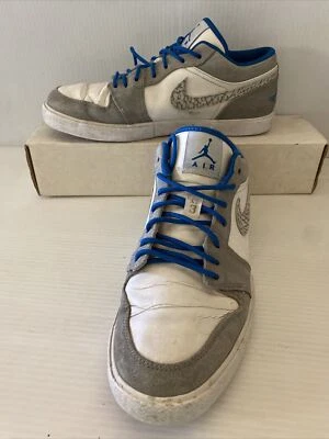 Nike Air Jordan Retro V1 481177-106 Blanco Azul Gris Cemento Tenis Talla 9.5 Zapato Foto 1 de 4