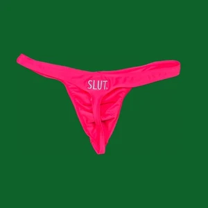 SCHLAMPE Maßgefertigte Stickerei Herren Rosa Badetanga Unterwäsche Bademode M L XL 2XL - Bild 1 von 8
