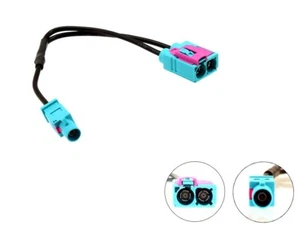 CT27AA83 Double Fakra Female to Single Male in car radio antenna aerial adapter - Picture 1 of 5