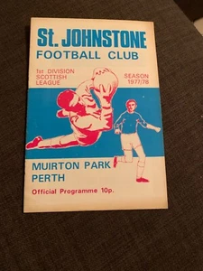 1977 St Johnston V Montrose Football Programme - Picture 1 of 3