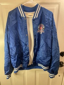 Vintage Chalk Line Chicago Cubs 1990 All Star Game Satin Jacket Size XL Vtg - Picture 1 of 18