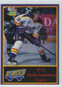 Martin Sonnenberg 1997-98 Saskatoon Blades (WHL)