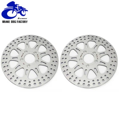 2X Polishing 11.5" Front Brake Rotors for Harley Touring Electra Glide 2000-2007 - Image 1 of 4