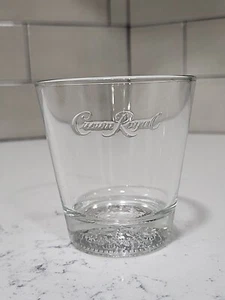 Single Crown Royal Black 8 Oz Rocks Glas geprägtes Etikett & Logo auf Unterseite EG - Bild 1 von 4