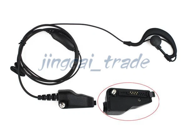 G-Shape PTT Earpiece Headset for Kenwood TK280 TK2140 TK380 TK3140 Radio New! - Image 1 of 1