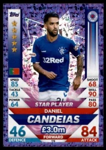 Match Attax SPFL 2018/19 Daniel Candeias Rangers Star Player No. 178 - Picture 1 of 2