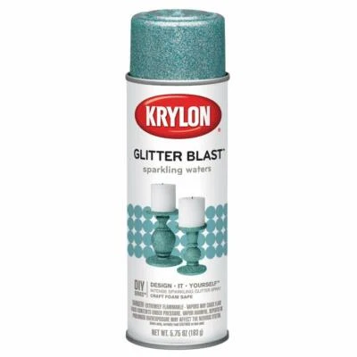 Krylon 3810 Glitter Blast Glitter Spray Paint Sparkling Waters Blue, 5.75 oz - Image 1 of 4