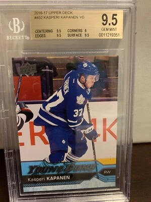 2016-17 Upper Deck Young Guns Kasperi Kapanen BGS 9.5 Leafs - Image 1 of 2