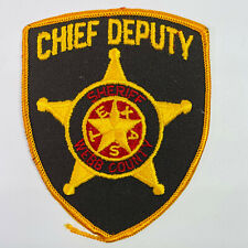 Webb County Sheriff Chief Deputy Texas TX Police Patch A2