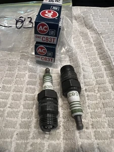2 x C83T ACDelco Spark Plugs NOS New Old Stock - Picture 1 of 1