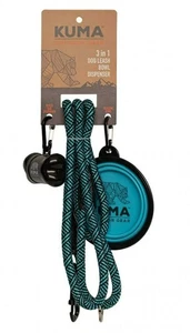 Correa para perro KUMA Outdoor Gear 3 en 1 - azul aguamarina NUEVO - Imagen 1 de 1