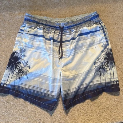 vintage ISLANDER SWIM TRUNKS Blue Size Large  Mesh Inside With Pockets - Image 1 of 4