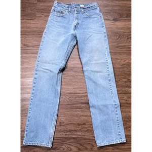 Vintage Levi's 505 Herren 29 x 32 normale Passform gerades Bein leichte Denim USA 90er - Bild 1 von 10