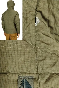 LL Bean Jacket Men’s LARGE PrimaLoft Packaway Hooded Quilted Full Zip Jacket EUC - Picture 1 of 6