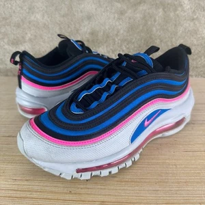 Nike Boys Air Max 97 GS South Beach Athletic Sneakers Mesh Blue 5.5Y 7 Womens - Picture 1 of 11