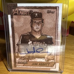 Jim Abbott Sepia Auto # /50 - 2025 Topps Shoebox Treasures - Angels - Bild 1 von 2