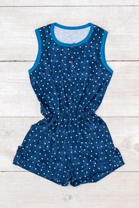 Printed Girls’ Romper – Lightweight Fulikra, Decorative Trim & Practical Pock... - Picture 1 of 5