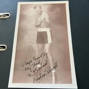 Nosher Powell Signed 5”x7.5” Boxing Photo Krays Stunts Boxer - Picture 1 of 1