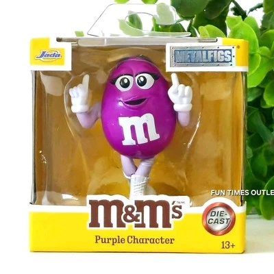 Figura coleccionable Jada M&M'S personaje púrpura 3" Diecast M&M Metalfigs Foto 1 de 4