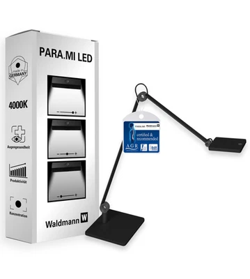 Waldmann PARA.MI Schreibtischlampe, LED Tischlampe | GERMAN Design Award | 4000K - Bild 1 von 4