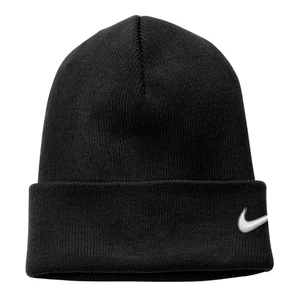NWT Nike Cuffed Knit Beanie Black CW6117-010 Men's Size OS Standard Fit - Picture 1 of 2
