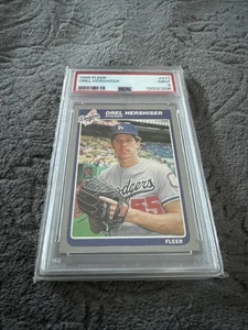 1985 FLEER #371 OREL HERSHISER ROOKIE RC PSA 9 - Picture 1 of 3