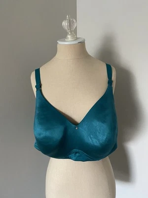 Sujetador Cacique ligeramente forrado inalámbrico verde azulado cobertura completa 42DD ligeramente usado Foto 1 de 4