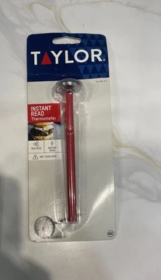 Taylor Instant Read Pocket Probe Dial Thermometer, 3512 Red - Image 1 of 2