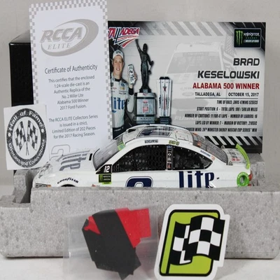 Brad Keselowski 2017 Elite #2 Talladega Win Cheers2dale Miller Lite/¡Hecho en 202! Foto 1 de 4