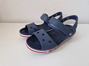 Crocs Sandalen 33/34 blau Bayaband Klett wasserfest Jungen offen J2, Sommer - Bild 1 von 8