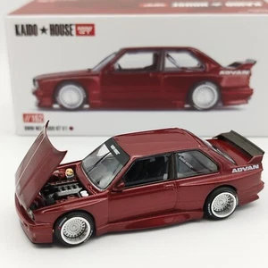 BMW M3 E30 Kaido GT V1 ADVAN – Kaido House x Mini GT - Rouge – 1:64 - Neuf #162 - Afbeelding 1 van 19