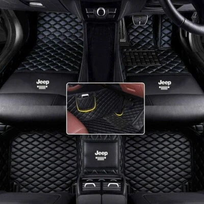 For Jeep Car FIoor Mats All Models Custom RHD Waterproof Auto Liner Rugs Carpets Foto 1 de 4