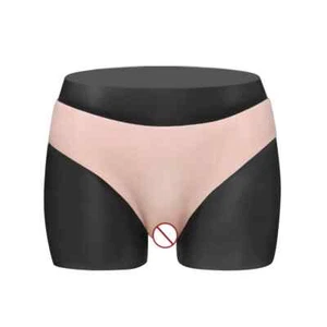 Mutandine in silicone realistiche pantaloni figa sexy forma vagina finta cosplay transgender - Foto 1 di 23